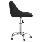 vidaXL Scaun de birou pivotant, negru, piele ecologică vidaXL Scaun de birou pivotant, negru, piele ecologică