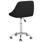 vidaXL Scaun de birou pivotant, negru, piele ecologică vidaXL Scaun de birou pivotant, negru, piele ecologică