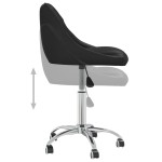 vidaXL Scaun de birou pivotant, negru, piele ecologică vidaXL Scaun de birou pivotant, negru, piele ecologică