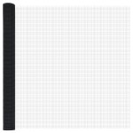 vidaXL Set stâlpi gard metalici Set 2 Gri Metal, Plastic 10 x 1.5 m