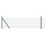 vidaXL Îngrădire cu stâlpi Verde 0.4 x 10 m Oțel