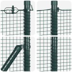 vidaXL Îngrădire cu stâlpi Verde 0.5 x 25 m Oțel vidaXL Îngrădire cu stâlpi Verde 0.5 x 25 m Oțel