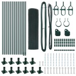 vidaXL Stâlp de gard. Verde 25 x 0,6 m (plasă de 25 x 25 mm)