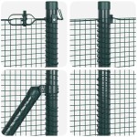 vidaXL Îngrădire cu stâlpi Verde 0.5 x 50 m Oțel vidaXL Îngrădire cu stâlpi Verde 0.5 x 50 m Oțel