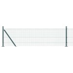 vidaXL Îngrădire cu stâlpi Verde 0.6 x 50 m Oțel