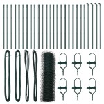 vidaXL Stâlp de gard. Verde 50 x 0,6 m (plasă de 50 mm) Oțel și PVC