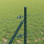 vidaXL Îngrădire cu stâlpi Verde 1.4 x 50 m otel acoperit cu PVC vidaXL Îngrădire cu stâlpi Verde 1.4 x 50 m otel acoperit cu PVC