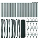 vidaXL Îngrădire cu stâlpi Verde 0.8 x 100 m otel acoperit cu PVC vidaXL Îngrădire cu stâlpi Verde 0.8 x 100 m otel acoperit cu PVC