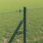 vidaXL Îngrădire cu stâlpi Verde 0.8 x 100 m otel acoperit cu PVC vidaXL Îngrădire cu stâlpi Verde 0.8 x 100 m otel acoperit cu PVC
