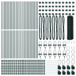 vidaXL Îngrădire cu stâlpi Verde 0.8 x 100 m otel acoperit cu PVC vidaXL Îngrădire cu stâlpi Verde 0.8 x 100 m otel acoperit cu PVC