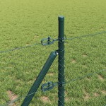 vidaXL Îngrădire cu stâlpi Verde 0.8 x 100 m otel acoperit cu PVC vidaXL Îngrădire cu stâlpi Verde 0.8 x 100 m otel acoperit cu PVC