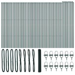 vidaXL Îngrădire cu stâlpi Verde 1.4 x 100 m otel acoperit cu PVC vidaXL Îngrădire cu stâlpi Verde 1.4 x 100 m otel acoperit cu PVC