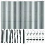 vidaXL Îngrădire cu stâlpi Verde 1.6 x 100 m otel acoperit cu PVC vidaXL Îngrădire cu stâlpi Verde 1.6 x 100 m otel acoperit cu PVC