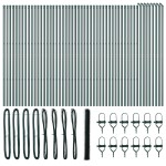 vidaXL Îngrădire cu stâlpi Verde 1.6 x 100 m otel acoperit cu PVC vidaXL Îngrădire cu stâlpi Verde 1.6 x 100 m otel acoperit cu PVC
