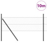 Gard Hexagonal vidaXL Gri 0.5x10 m Oțel