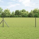 Gard Hexagonal vidaXL Gri 0.6x10 m Oțel
