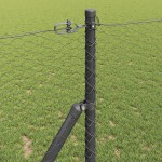 vidaXL Îngrădire cu stâlpi Gri 1 x 10 m otel acoperit cu PVC