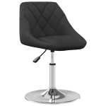 vidaXL Scaune de bucătărie pivotante, 2 buc., negru, catifea vidaXL Scaune de bucătărie pivotante, 2 buc., negru, catifea