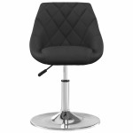 vidaXL Scaune de bucătărie pivotante, 2 buc., negru, catifea vidaXL Scaune de bucătărie pivotante, 2 buc., negru, catifea