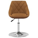 vidaXL Scaune de bucătărie pivotante, 2 buc., maro, catifea vidaXL Scaune de bucătărie pivotante, 2 buc., maro, catifea