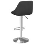 vidaXL Scaun de bar, negru, catifea vidaXL Scaun de bar, negru, catifea