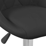vidaXL Scaun de bar, negru, catifea vidaXL Scaun de bar, negru, catifea