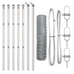 vidaXL Stâlp de gard. Argintiu 10 x 0,6 m (plasă de 36 mm) Oțel