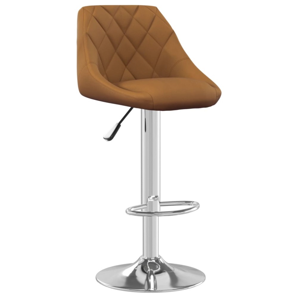 vidaXL Scaun de bar, maro, catifea