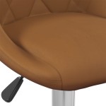 vidaXL Scaun de bar, maro, catifea vidaXL Scaun de bar, maro, catifea