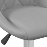 vidaXL Scaun de bar, gri deschis, catifea vidaXL Scaun de bar, gri deschis, catifea