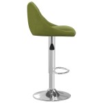 vidaXL Scaun de bar, verde deschis, catifea