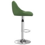 vidaXL Scaun de bar, verde închis, catifea