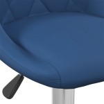 vidaXL Scaun de bar, albastru, catifea vidaXL Scaun de bar, albastru, catifea