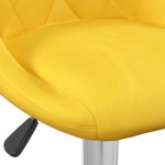 vidaXL Scaun de bar, galben muștar, catifea vidaXL Scaun de bar, galben muștar, catifea