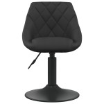 vidaXL Scaun de bar, negru, catifea vidaXL Scaun de bar, negru, catifea