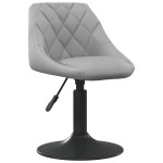 vidaXL Scaun de bar, gri deschis, catifea vidaXL Scaun de bar, gri deschis, catifea