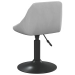 vidaXL Scaun de bar, gri deschis, catifea vidaXL Scaun de bar, gri deschis, catifea