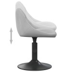 vidaXL Scaun de bar, gri deschis, catifea vidaXL Scaun de bar, gri deschis, catifea