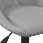 vidaXL Scaun de bar, gri deschis, catifea vidaXL Scaun de bar, gri deschis, catifea