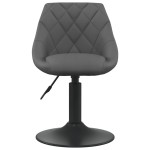 vidaXL Scaun de bar, gri închis, catifea vidaXL Scaun de bar, gri închis, catifea