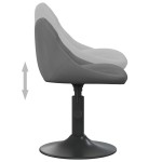 vidaXL Scaun de bar, gri închis, catifea vidaXL Scaun de bar, gri închis, catifea