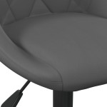 vidaXL Scaun de bar, gri închis, catifea vidaXL Scaun de bar, gri închis, catifea