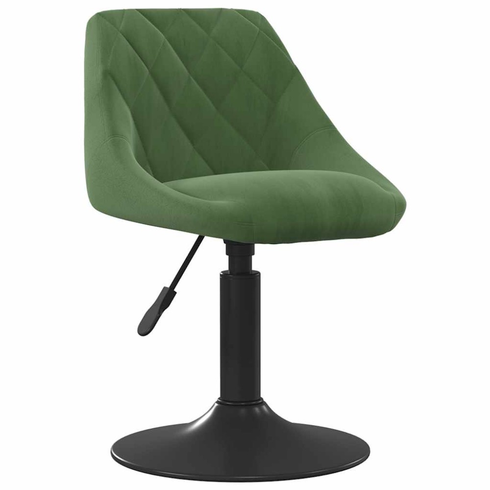 vidaXL Scaun de bar, verde închis, catifea