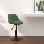 vidaXL Scaun de bar, verde închis, catifea vidaXL Scaun de bar, verde închis, catifea