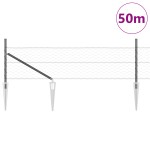 Îngrădire hexagonală vidaXL Gri 0.8x50 m Oțel Îngrădire hexagonală vidaXL Gri 0.8x50 m Oțel