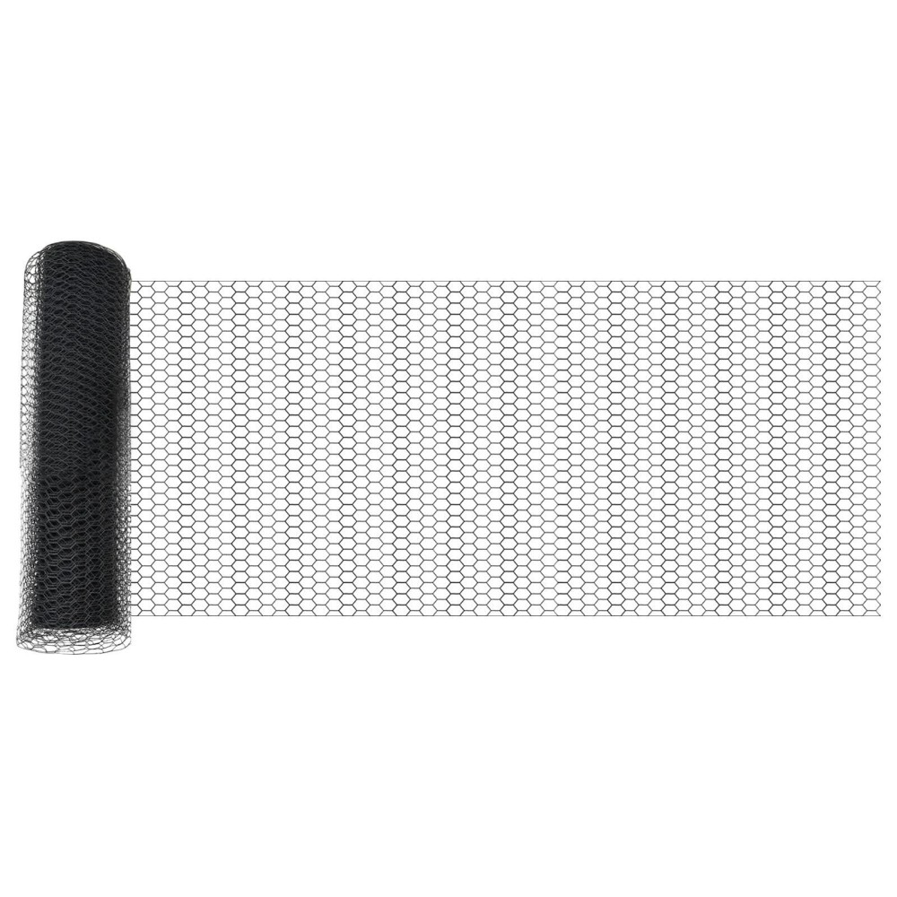 Gard Hexagonal vidaXL Gri 0.5x100 m Oțel