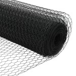 Gard hexagonal vidaXL Gri 0.8x100 m Oțel