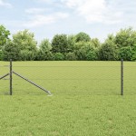 Gard Hexagonal vidaXL Gri 0.8x100 m Oțel
