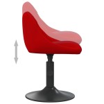 vidaXL Scaune de bucătărie pivotante, 2 buc., roșu vin, catifea vidaXL Scaune de bucătărie pivotante, 2 buc., roșu vin, catifea