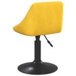 vidaXL Scaune de bucătărie pivotante, 2 buc., galben muștar, catifea vidaXL Scaune de bucătărie pivotante, 2 buc., galben muștar, catifea